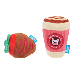French Kiss Coffee Kit Plush Multi-Part Dog Toy