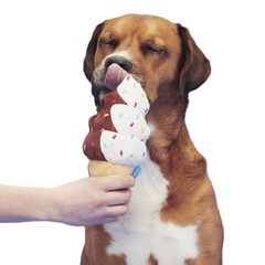 Ice Cream Carn Plush Tug Dog Toy
