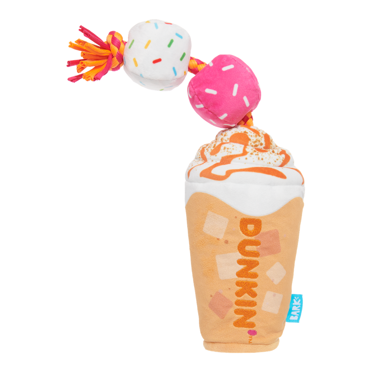 Dunkin'® Pumpkin Signature Latte Plush Tug Dog Toy