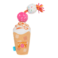 Dunkin'® Pumpkin Signature Latte Plush Tug Dog Toy