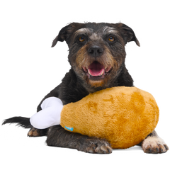 Mammoth Drumstick Plush Extra-Large Dog Toy