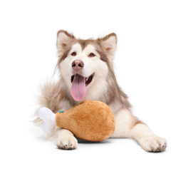 Mammoth Drumstick Plush Extra-Large Dog Toy
