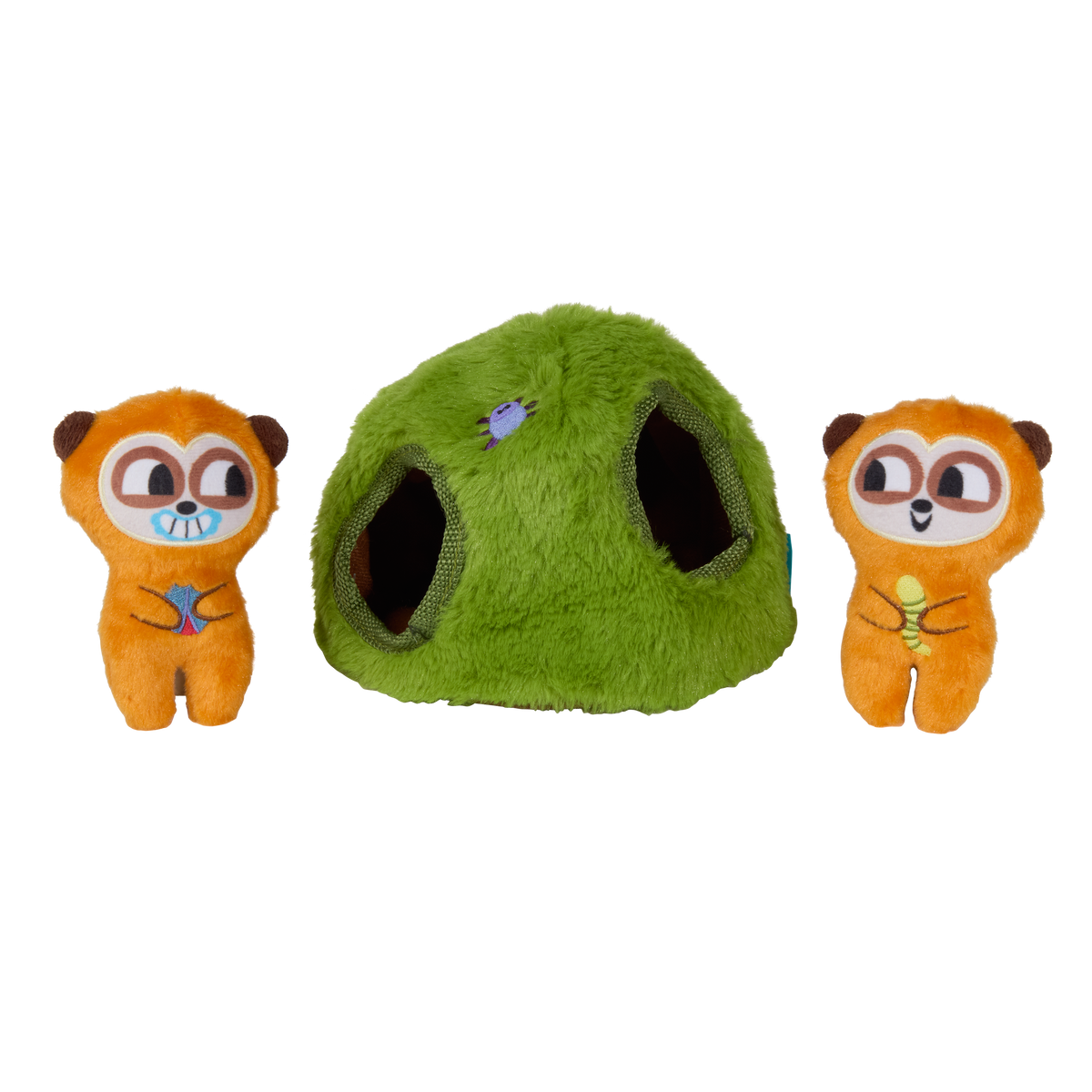 Mchanga & Mwanga Meerkat Plush Enrichment + Multi-Part Dog Toy