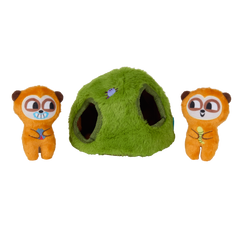 Mchanga & Mwanga Meerkat Plush Enrichment + Multi-Part Dog Toy