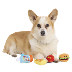 The Bark-B-Q Bunch Plush Multi-Part Dog Toy