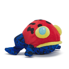 Freckles The Frog Plush 2-In-1 Rip And Reveal Dog Toy