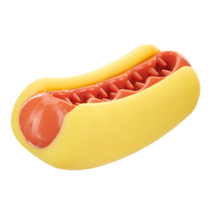 Treat Meat Hotdog Super Chewer Durable Enrichment Dog Toy