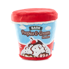 Poopies N' Cream Plush Tug + Enrichment Dog Toy