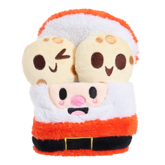 Santa's Jolly Cookie Jar Plush Multi-Part Dog Toy