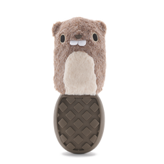 P.B. Beaver Durable Super Chewer 2-in-1 Rip and Reveal Dog Toy