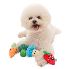 Veggie Patch Pals Plush Multi-Part Dog Toy