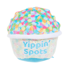 Yippin' Spots Ice Cream Plush Fetch Dog Toy