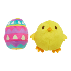 Chickie Poo Plush Multi-Part + Fetch Dog Toy
