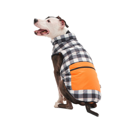 Plaid To The Bone Dog Puffer Vest