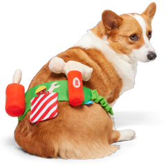 Do-It-Your-Elf Toolbelt Wearable Multipart Plush Tug Dog Toy