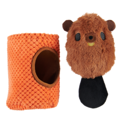 Bucktooth Chuck Plush Multi-Part + Enrichment Dog Toy