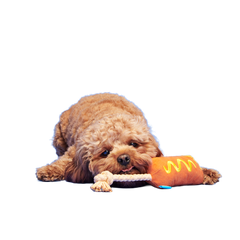 Corn Dog Tug Plush Rope Dog Toy
