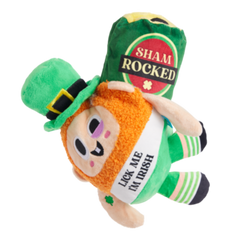 Lick Me Leprechaun Plush 2-in-1 Rip and Reveal + Gnaw Dog Toy