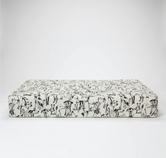 Large Orthopedic Dog Bed (Cushion, Dog Print)