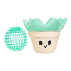 Suki Succulent Plush Multi-Part + Fetch Dog Toy
