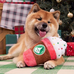 Jumbo Jingle Latte Plush Extra-Large Dog Toy