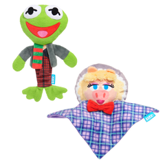 The Muppet Kermit & Miss Piggy Bundle Plush Multi-Part Dog Toy