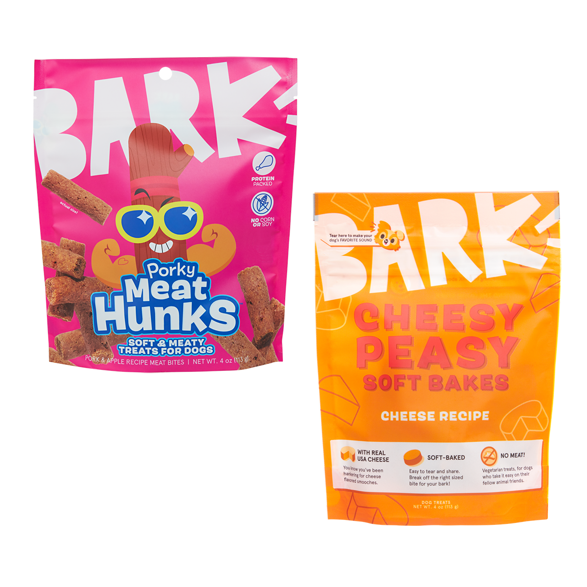 Extra Treats Club, Variety Treat Bags, 4 Oz Each, 2 Ct