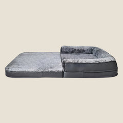 Orthopedic Human-Size Dog Bed - Stone Gray