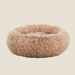 Plush Calming Donut Dog Bed