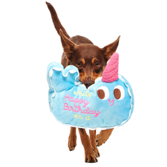Pudgy the Narwhal Cake Plush Extra-Large Dog Toy